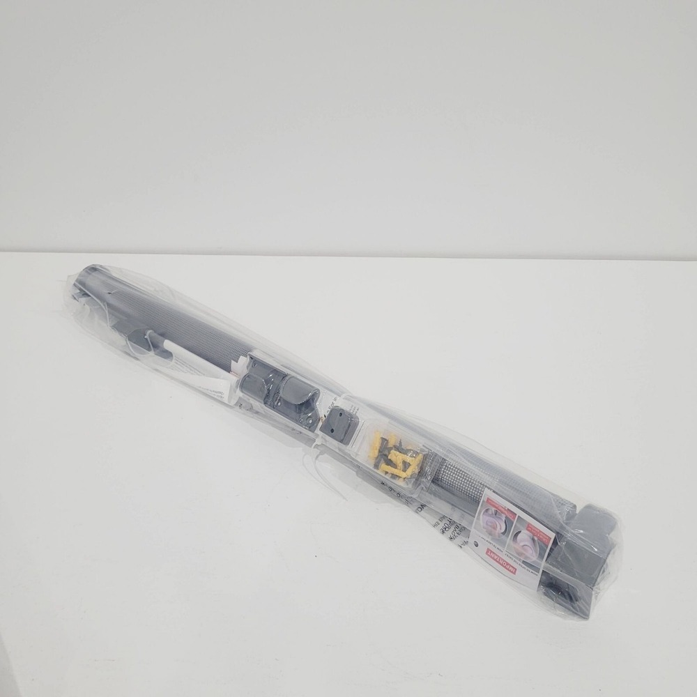 Cumbor Baby Pet Mesh Gate 33" Tall Retractable Barrier Extends to 55" for Stairs - Picture 3 of 11